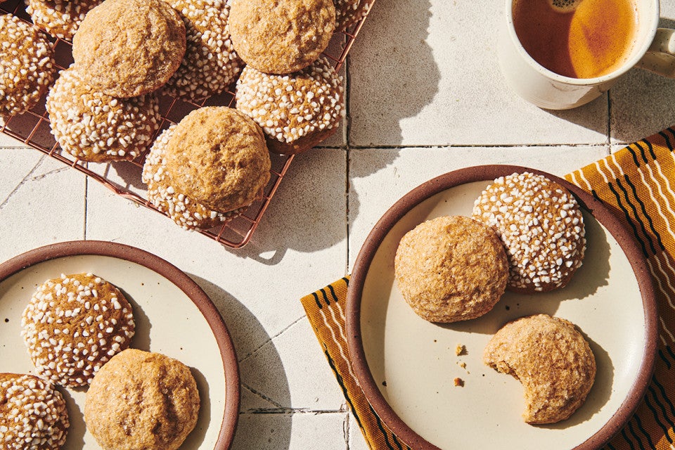 Soft Ginger-Molasses Cookies and Ginger Syrup 
