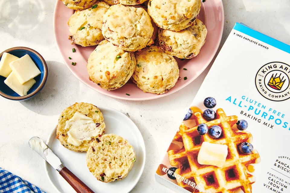 Gluten-Free Cheese Biscuits made with baking mix 