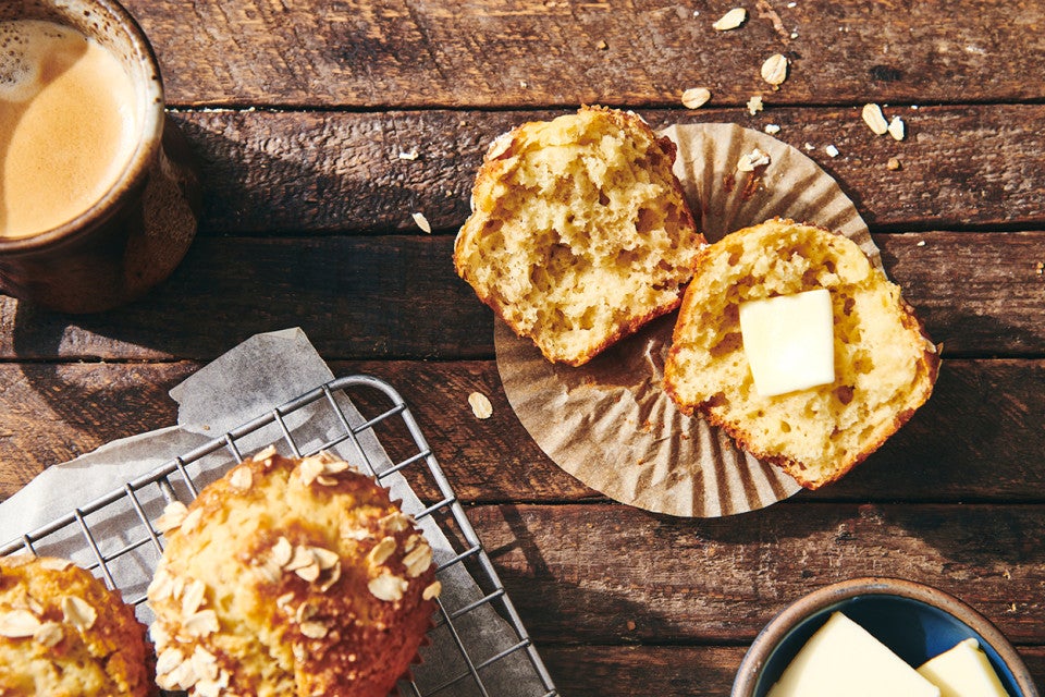Basic Muffins (with berry and oatmeal versions) 