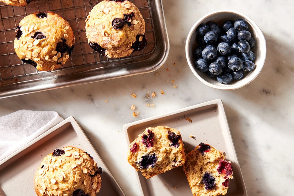 Blueberry Oat Breakfast Muffins 