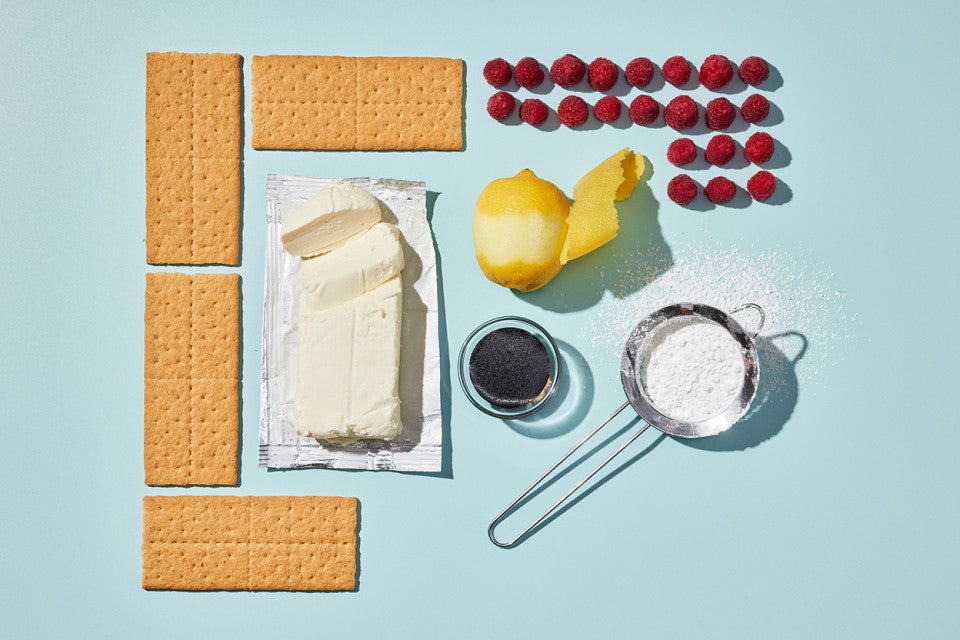 No-Bake Cheesecake with Raspberry Sauce