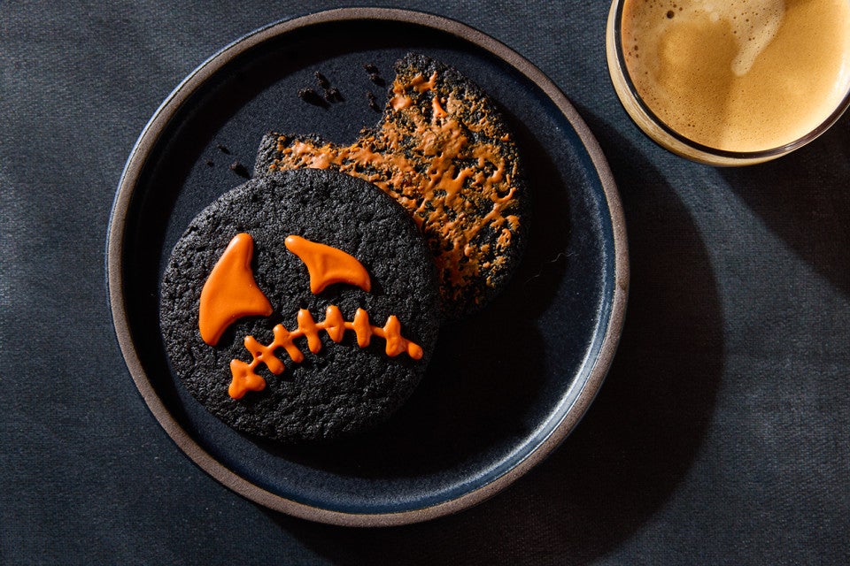 Black Cocoa Halloween Cookies