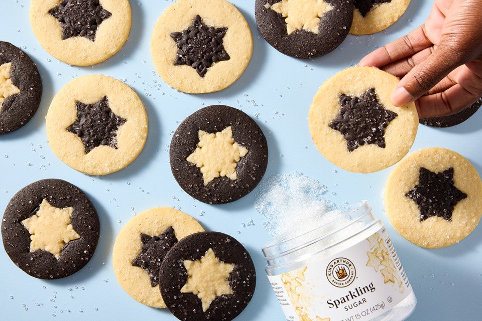 Two-Tone Festive Sugar Cookies