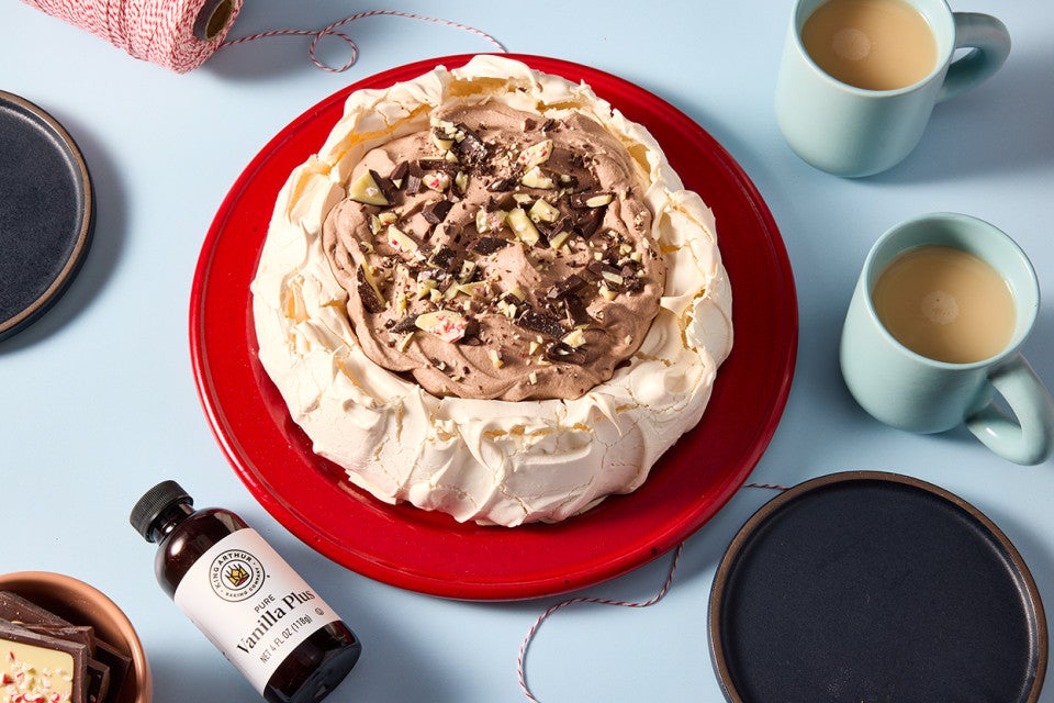 Chocolate Peppermint Pavlova 