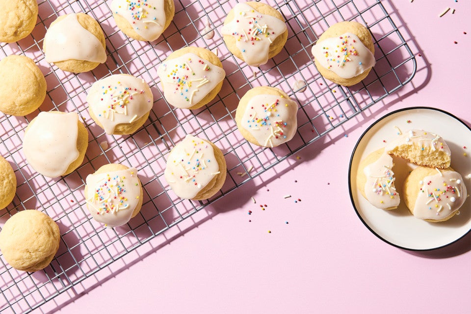 Glazed Ricotta Cookies 