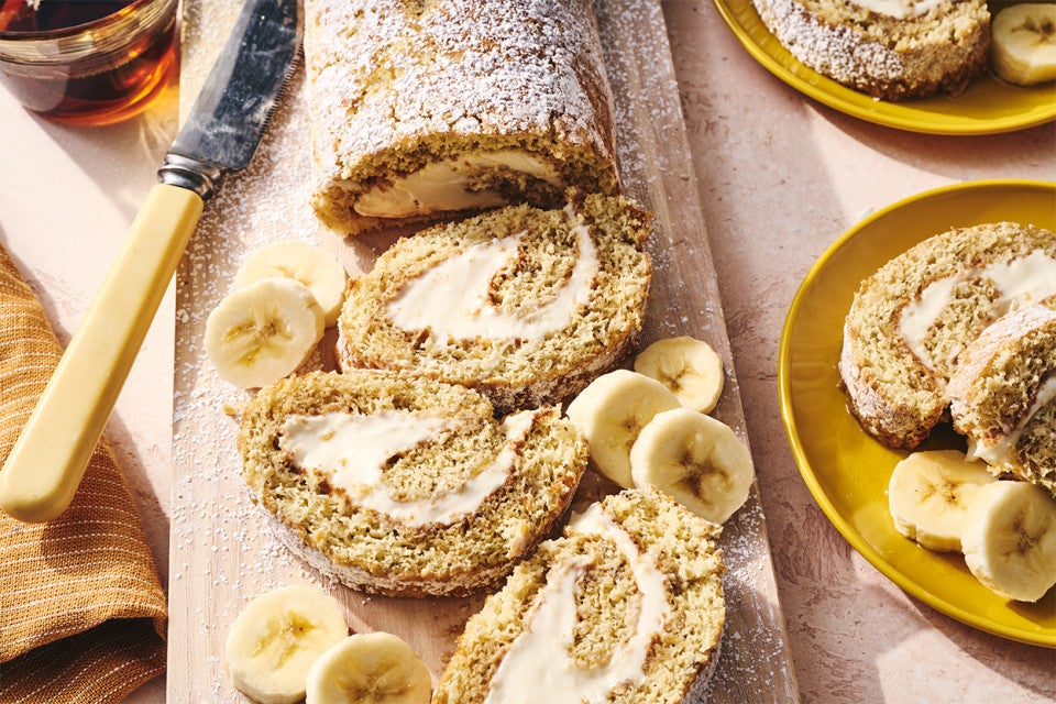 Banana Roll with Cream Cheese Filling