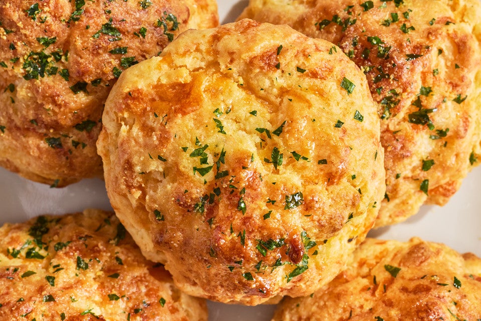 Garlic Cheddar Biscuits Close-Up