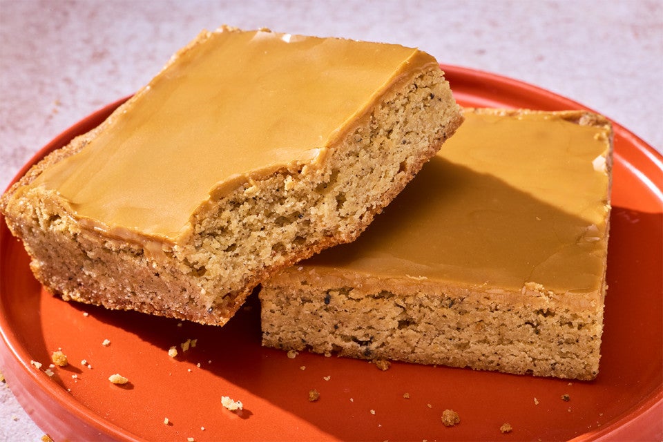 Dirty Chai Bars served on a plate