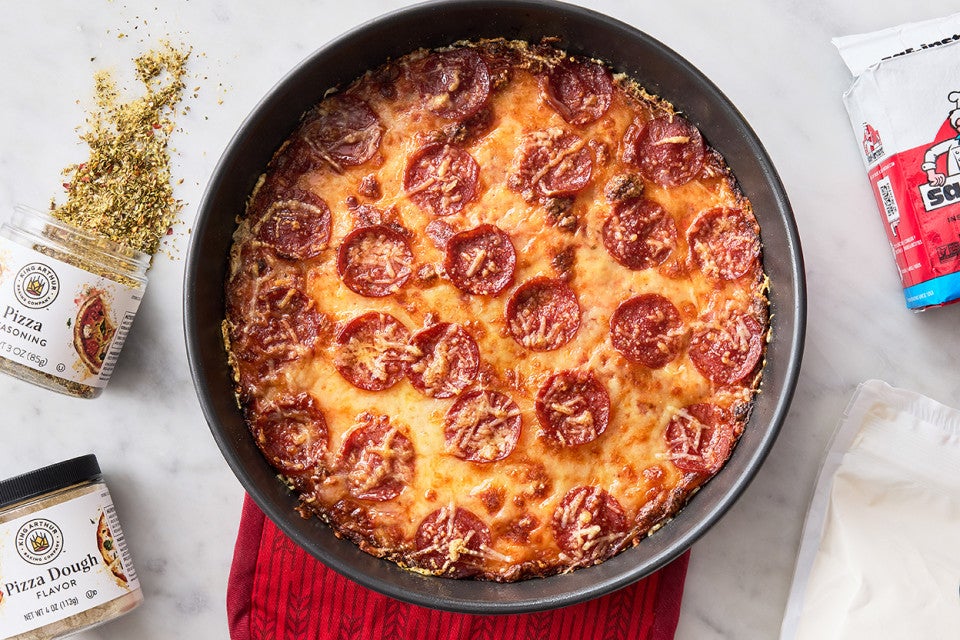 Easy Pan Pizza in a pan