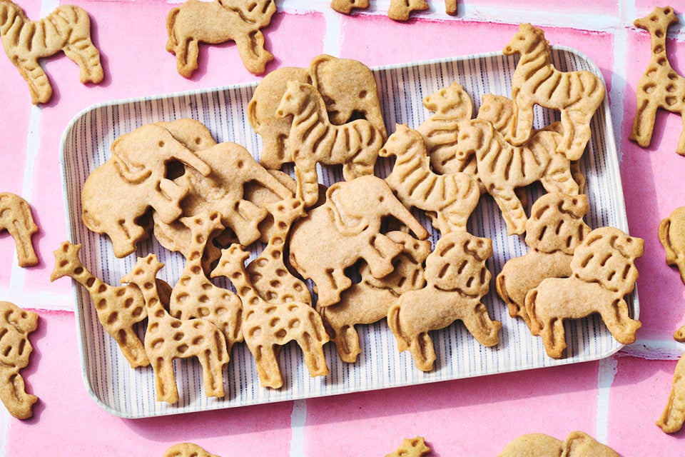 Assorted Animal Cookies on a tray
