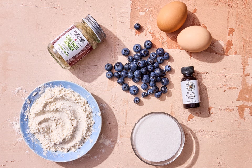 Blueberry Bread ingredients