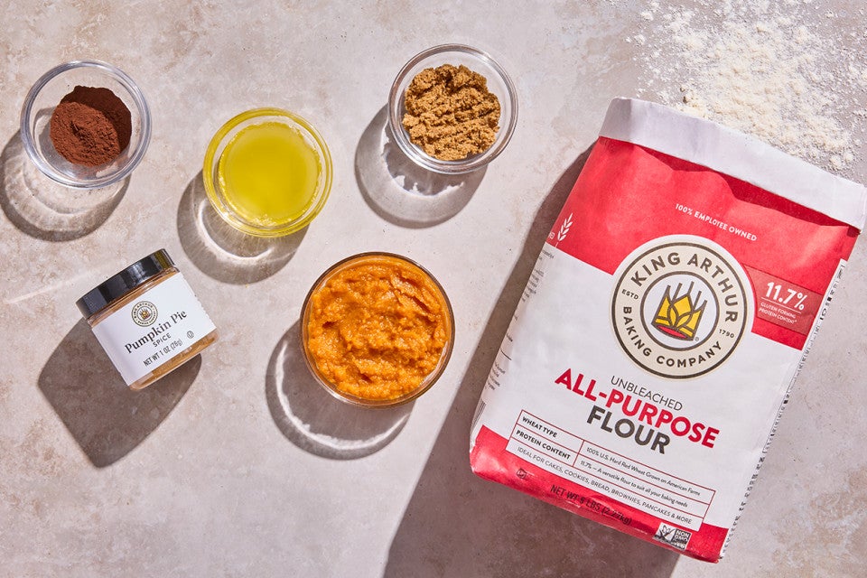 Chocolate-Pumpkin Crumb Cake ingredients