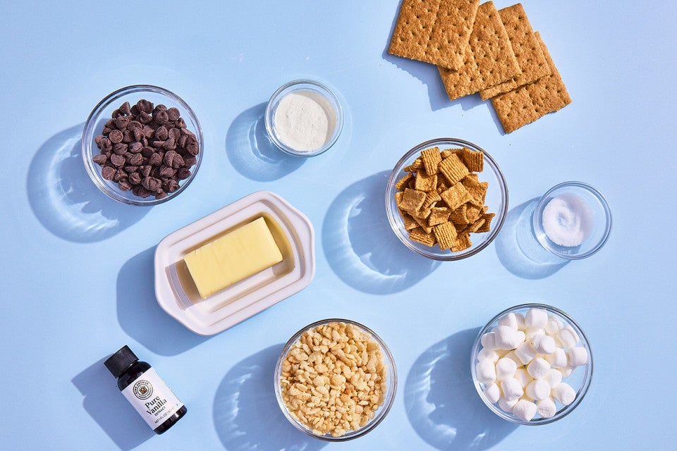 S’more Rice Krispies Treats ingredients