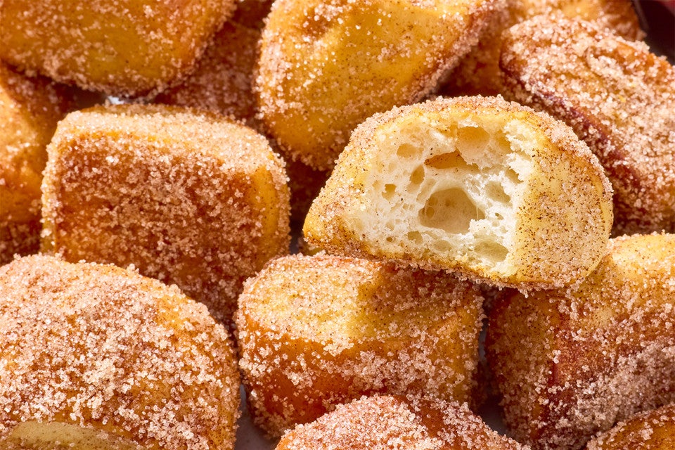 Cinnamon-Sugar Pretzel Bites looking glorious