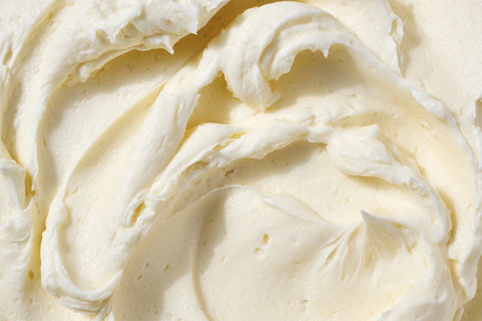 Close-up of Lemon Buttercream Frosting