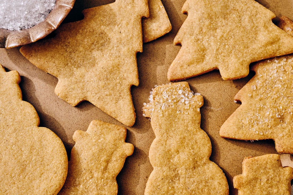 Light Spice Holiday Cookies on a plate.
