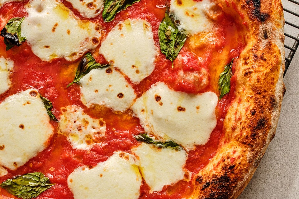 Detail of Margherita Pizza