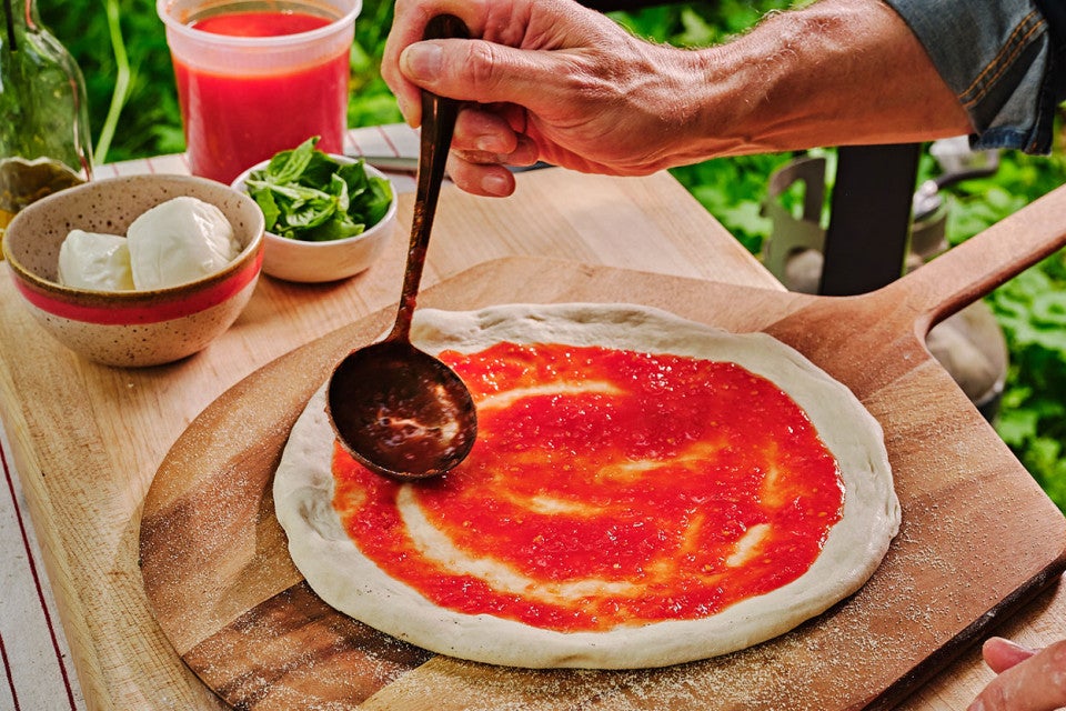 Making Margherita Pizza