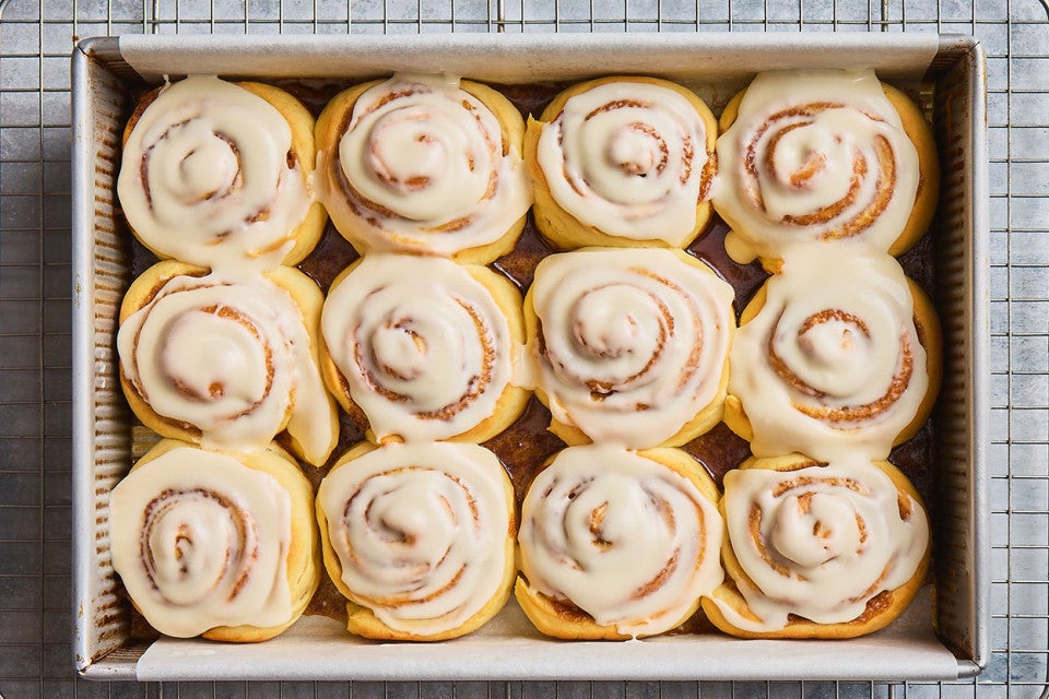 Cinnamon Rolls made with Soft Golden Roll and Bun Mix Kit
