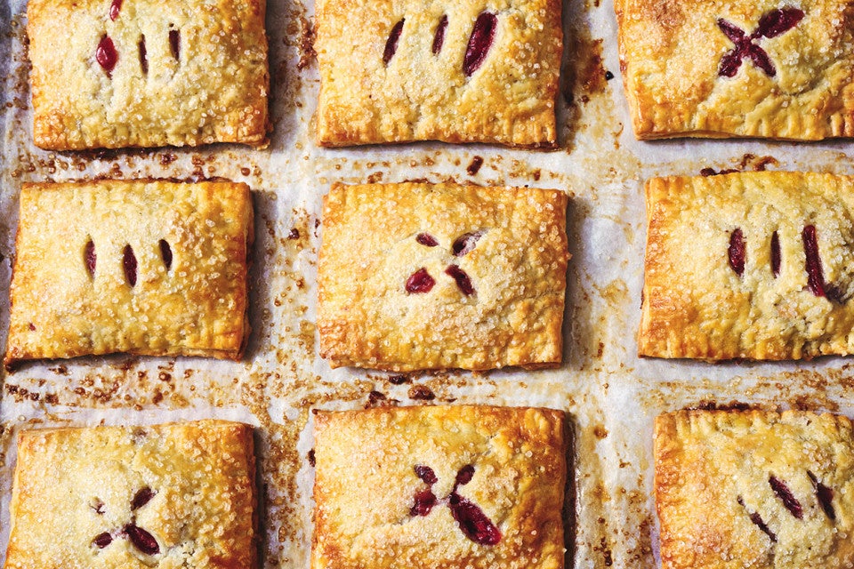 Strawberry Hand Pies on a sheet tray