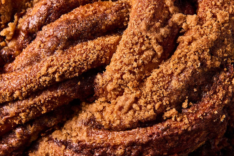 A close up shot of Cinnamon Babka