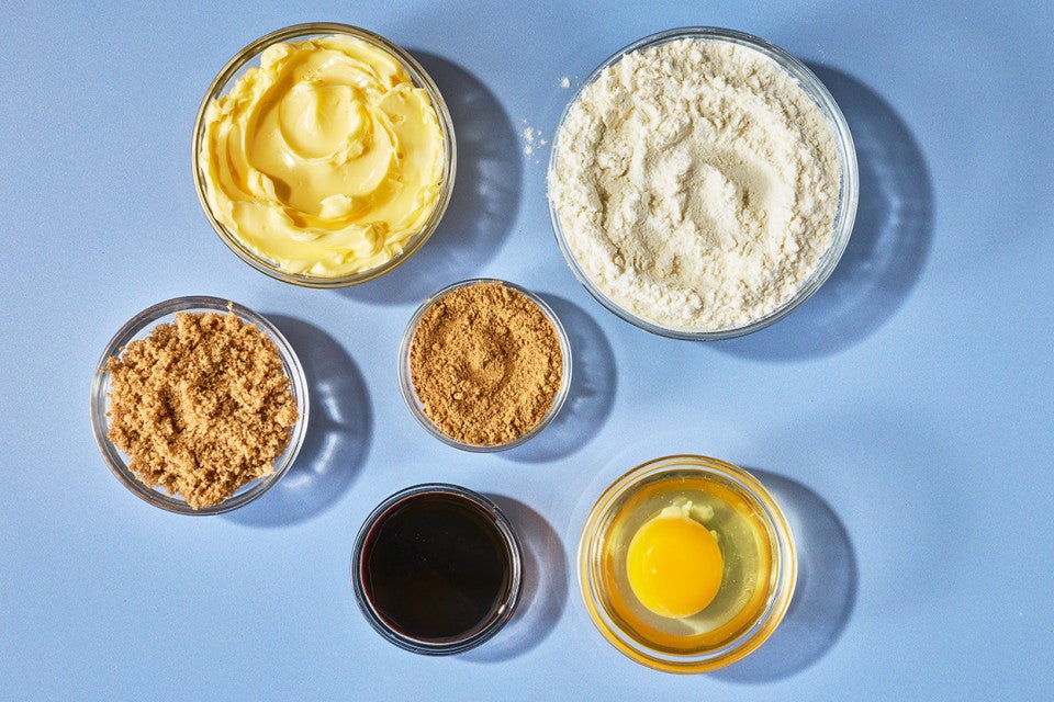 Ingredients to make Gingerbread Latte Cookies
