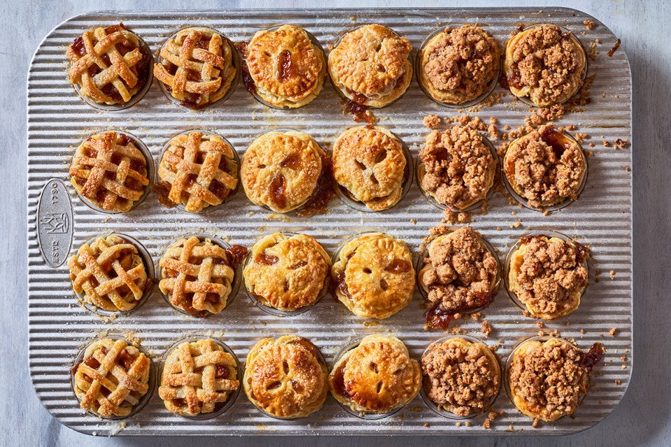 Mini Apple Pies in a mini-muffin tin