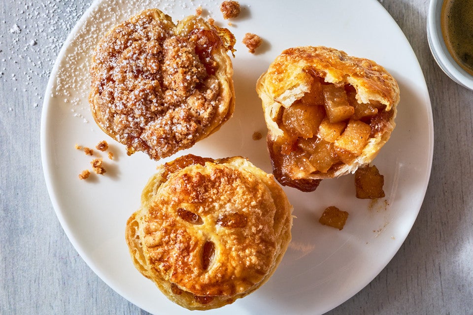 Mini Apple Pies on a plate