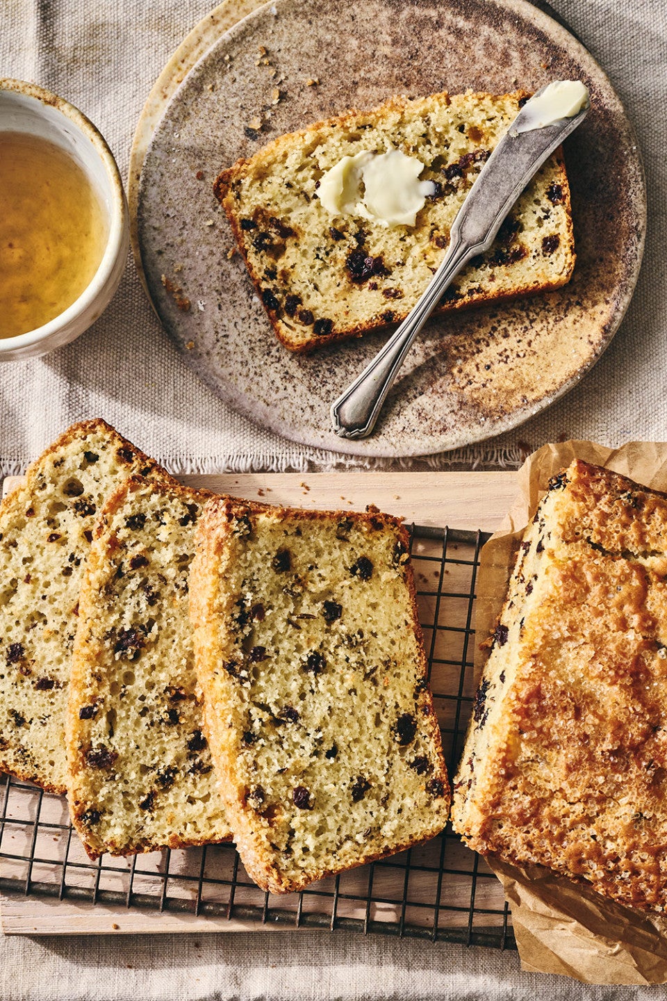 American Irish Soda Bread seen from above