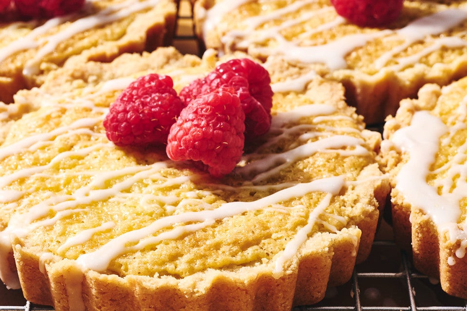 Close up of Mini Almond Tarts