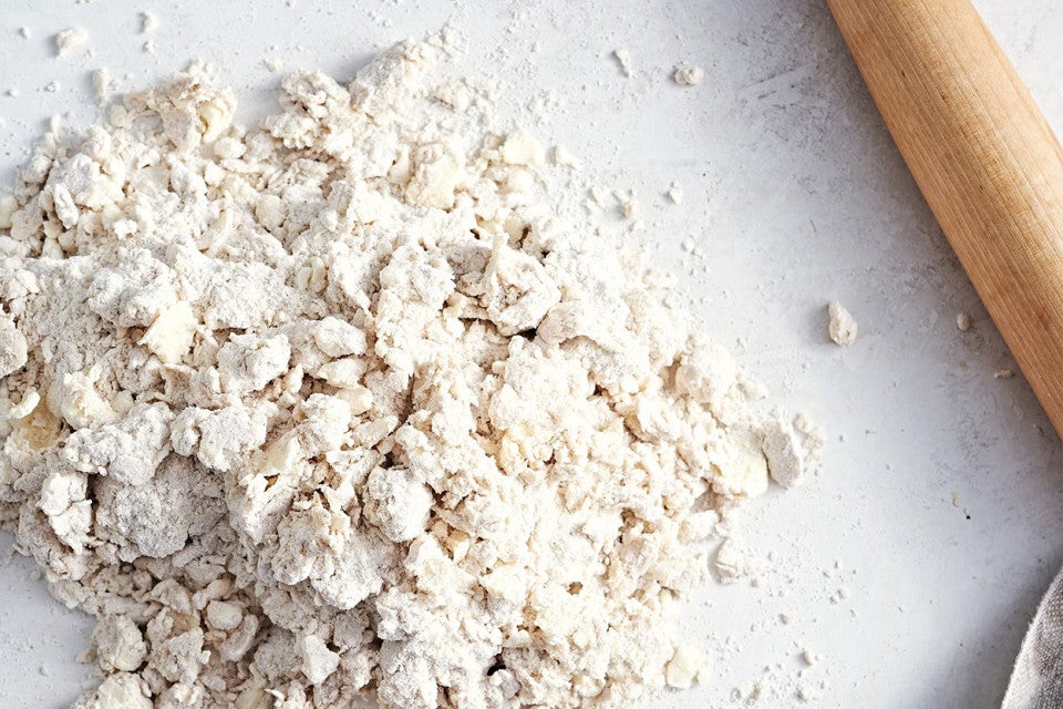 Rough rye pastry dough
