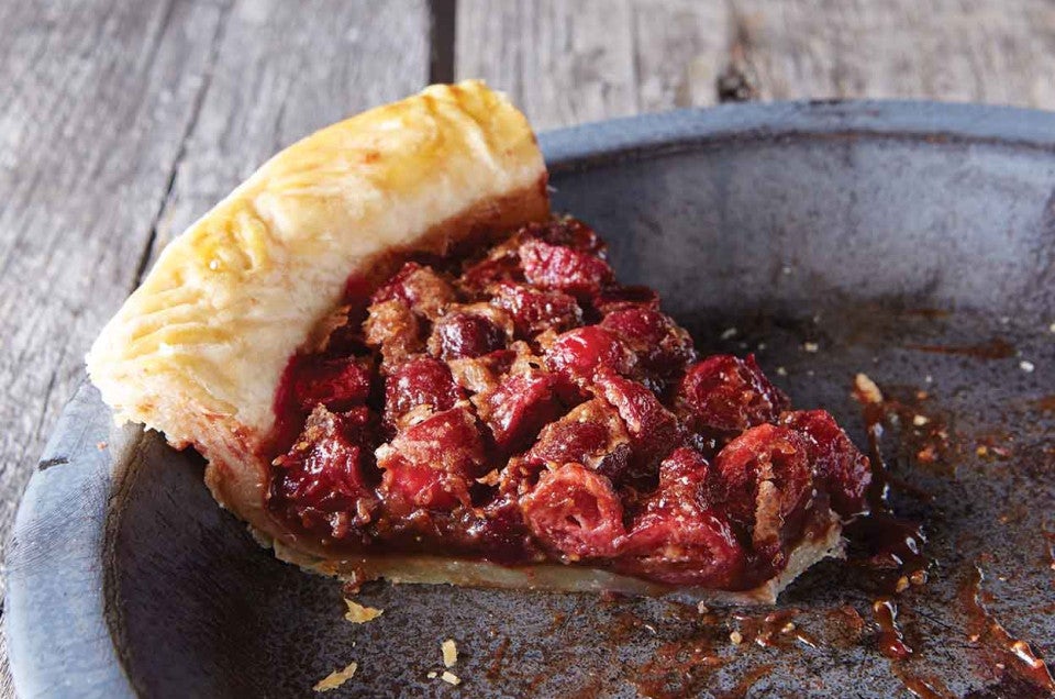 Cranberry Chocolate Chess Pie