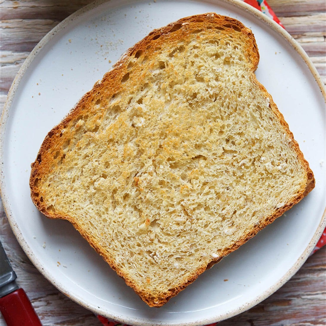 Sourdough bread slice