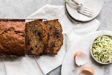 100% Whole Wheat Zucchini Chocolate Chip Bread