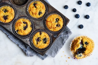 Gluten-Free Blueberry Muffins Made with Coconut Flour