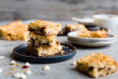 Coconut and White Chocolate Brownies