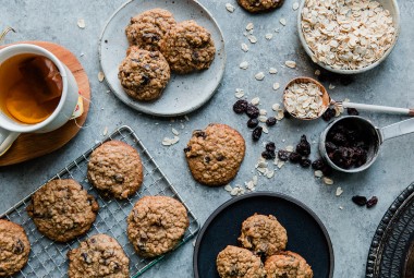 Soft and Chewy Oatmeal-Raisin Cookies