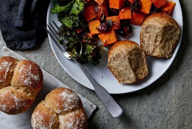 Wheat-Oat-Flax Buns