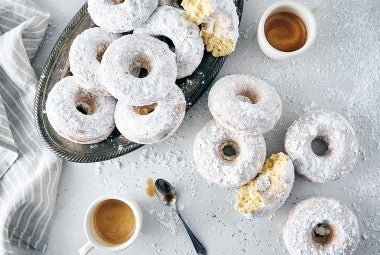 Gluten-Free Classic Baked Doughnuts made with baking mix