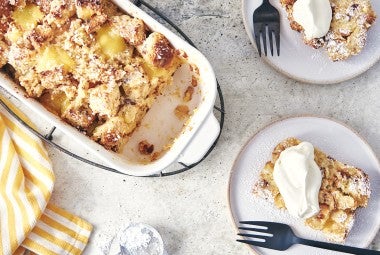 Panettone Bread Pudding with Lemon Filling