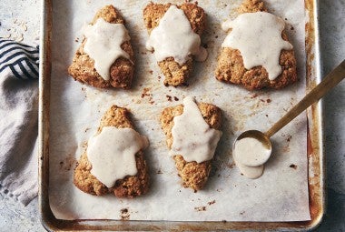 Brown Butter Rye Scones