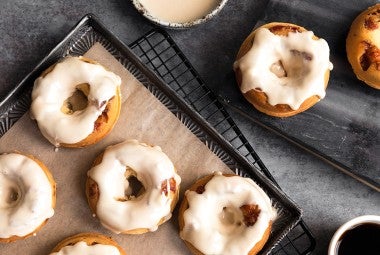 Maple-Glazed Bacon Doughnuts