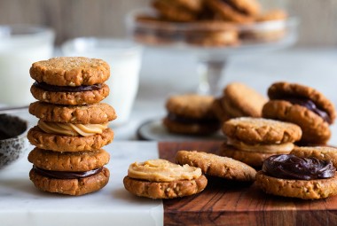  Peanut Butter-Oatmeal Sandwich Cookies