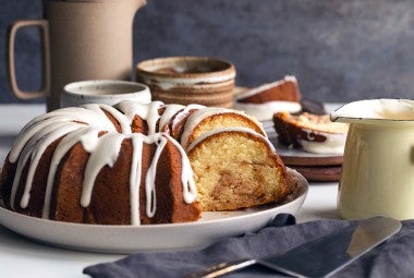 Gluten-Free Sour Cream Coffeecake made with baking mix