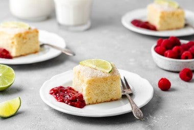 Raspberry Lime Rickey Cake