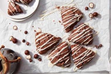 Chocolate Malted Milk Scones