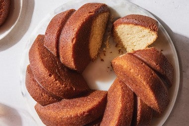 Maple Pound Cake with Maple-Rum Glaze