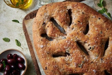 Rustic Olive Flatbread