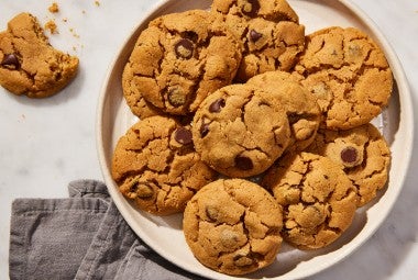 Flourless Peanut Butter Chocolate Chip Cookies