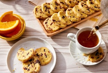 Cranberry-Studded Melted Butter Shortbread 